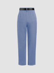 Belted High Rise Tapered Pant