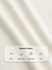 Solid High Neck Knitted Long Sleeve Top