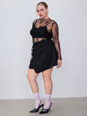 Lace Long Sleeve Top Curve & Plus