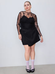 Lace Long Sleeve Top Curve & Plus