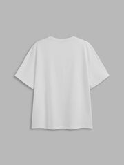 Round Neckline Holy Cow Graphic Oversized Tee