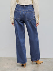 Denim High Waist Pocket Baggy Jeans