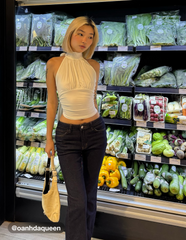 High Stretch  Denim Low Rise Flared Jeans
