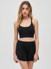 Pull-On Flounce Shorts
